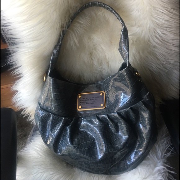 Marc By Marc Jacobs Handbags - Marc Jacobs croc embossed hobo